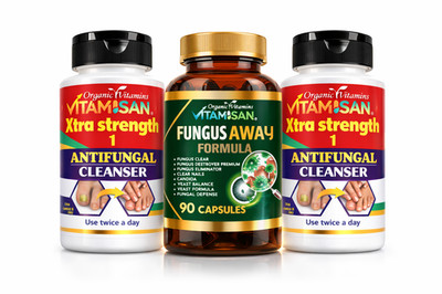 Nail Fungus Support Pack Herbal Fungal Balance Capsules + Cleanser