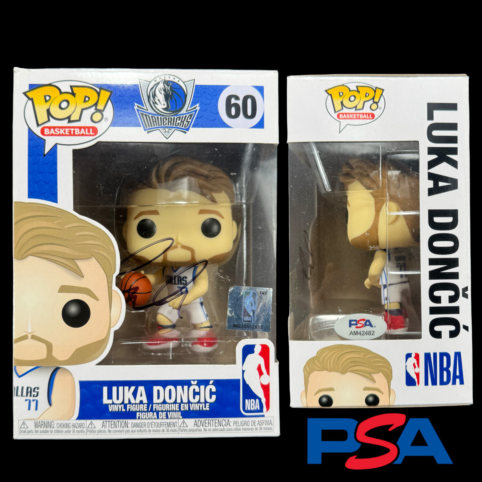 Luka Doncic Signed Autograph Mavericks Funko Pop #60 PSA/DNA Authentic LA Lakers
