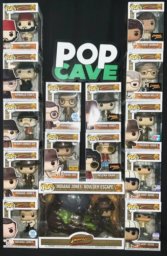 Pop Cave INDIANA JONES Set of 15 incl/rare Ltd Editions/Exclusives