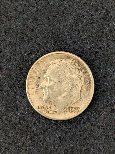 1957 Roosevelt Silver Dime Very Fine