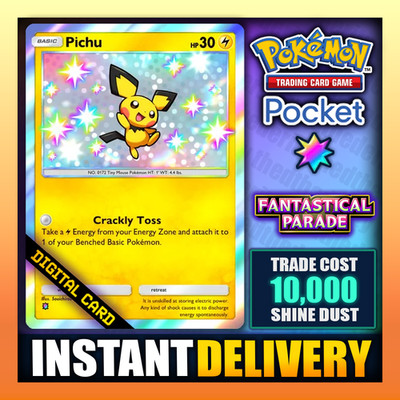Pokemon TCG Pocket - Pichu - Shiny - Card Trade- English - Fast  