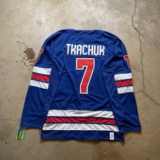 Brady Tkachuk 2026 Olympics Team USA Size M Jersey Blue