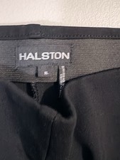 Halston Women’s Linen Pants Size 14 Wide-leg Elastic Waist
