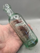 LOVELY VICTORIAN NOT CODD BLOB LIP MINERAL WATER BOTTLE RYOTT & CO BIRMINGHAM