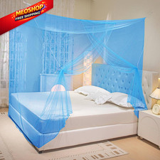 COZFUR Mosquito Netting for Bed Mosquiteros para L79 x W71 x H71 Inch, Blue