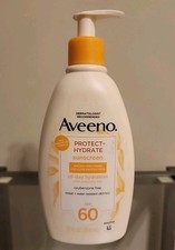 Aveeno Protect and Hydrate SPF 60 Sunscreen Lotion 12 Fl Oz for Sensitive Skin 3.33 per gallon