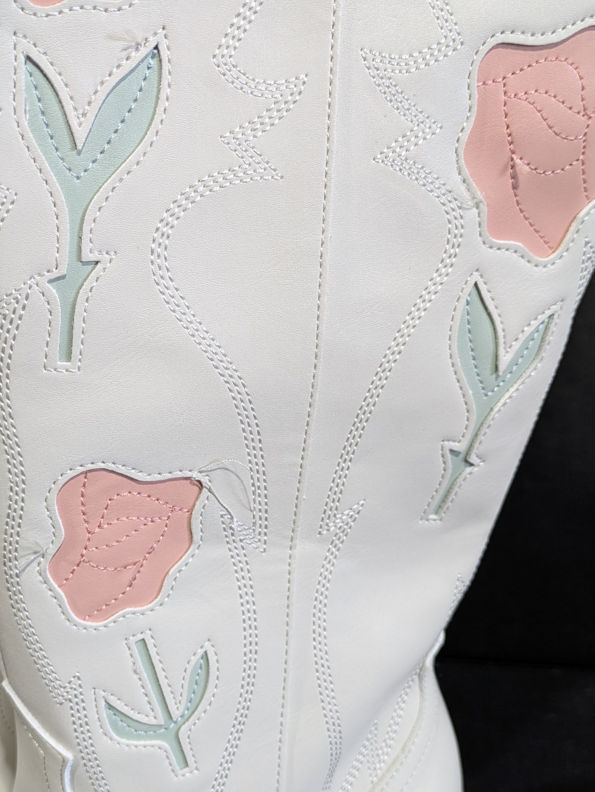 Universal Thread Womens Dixie Bone Floral Western Cowboy Boots Off White 8.5M thumbnail 16