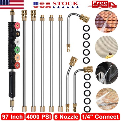 #ad #ad 4000PSI High Pressure Washer Extension Wand Replace Lance Gutter Cleaner Nozzle $33.00