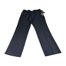 Perry Ellis Performance Slim Fit Pants Men 34x32 Navy Blue Golf Casual Relaxed