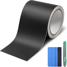 Matte Black Vinyl Wrap Tape Roll 4 Inch X 30ft Self-adhesive Black