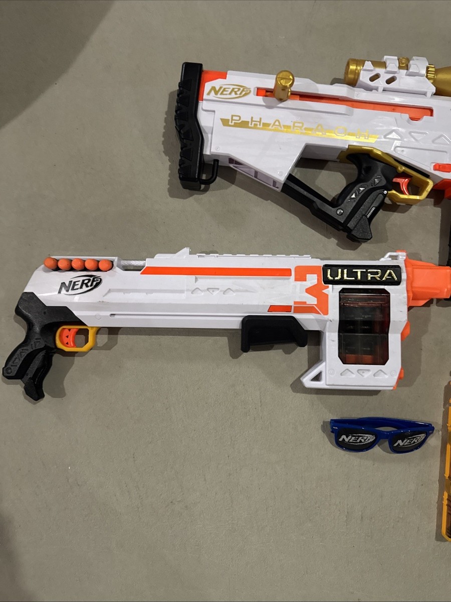 3 NERF Ultra Gun Lot Pharaoh Sniper Shotgun & Motorized Blaster
