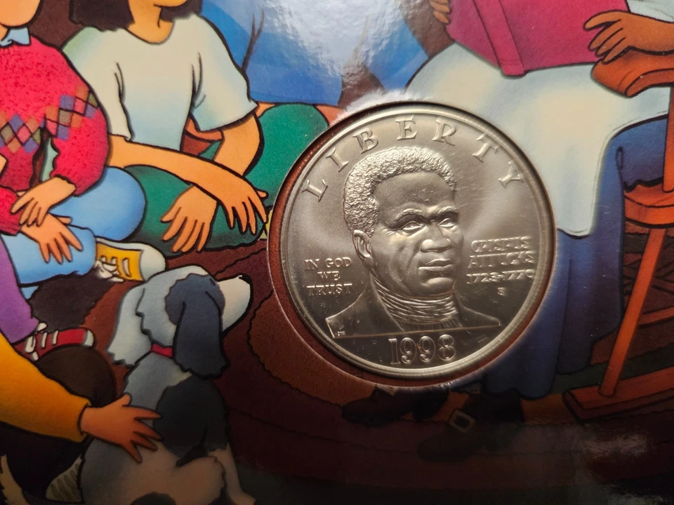 1998 Black Revolutionary War Patriots Commemorative $1 Young Collector Set W/OGP - Image 3 of 4