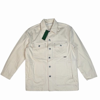 G-Star Raw Chore Jacket Workwear Evergreen Denim Beige ECRU Size Small