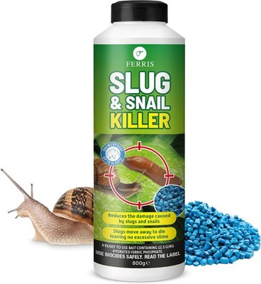 Schnecken & Schneckenvernichter Pellets 800g, Bio Gartenschutz Granulat