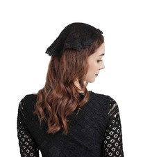 FANFAN Headcovering Lace Church Veil Headpiece Vintage-Inspired Chapel Cap Ve...