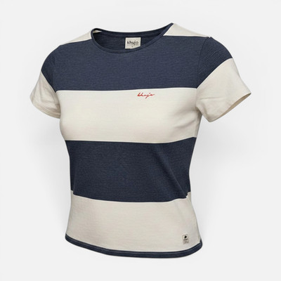 KHUJO Damen Shirt Modell: Yaffa Blau/Weiß M
