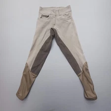 Ovation Breeches Leggings Womens XS Riding Equestrian Compression Full Seat Tan