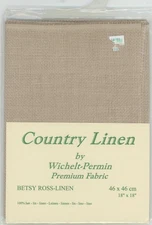 Wichelt Permin 16 count Betsy Ross Linen 18" x 18" Lambswool Cross Stitch