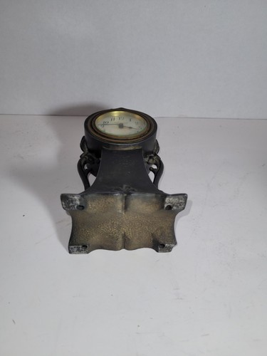 Antique New Haven 5" Tall Brass Pedestal Clock - Non-Working - RARE - Bild 6 von 10