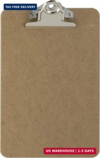 Recycled Wood Clipboard, 3 Inch Clip, 1 Pack Clipboard, Memo Size 6
