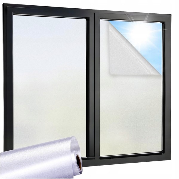 Milchglasfolie Fensterfolie Sichtschutzfolie Matt Uv Selbstklebend 44,5X400 Cm-image