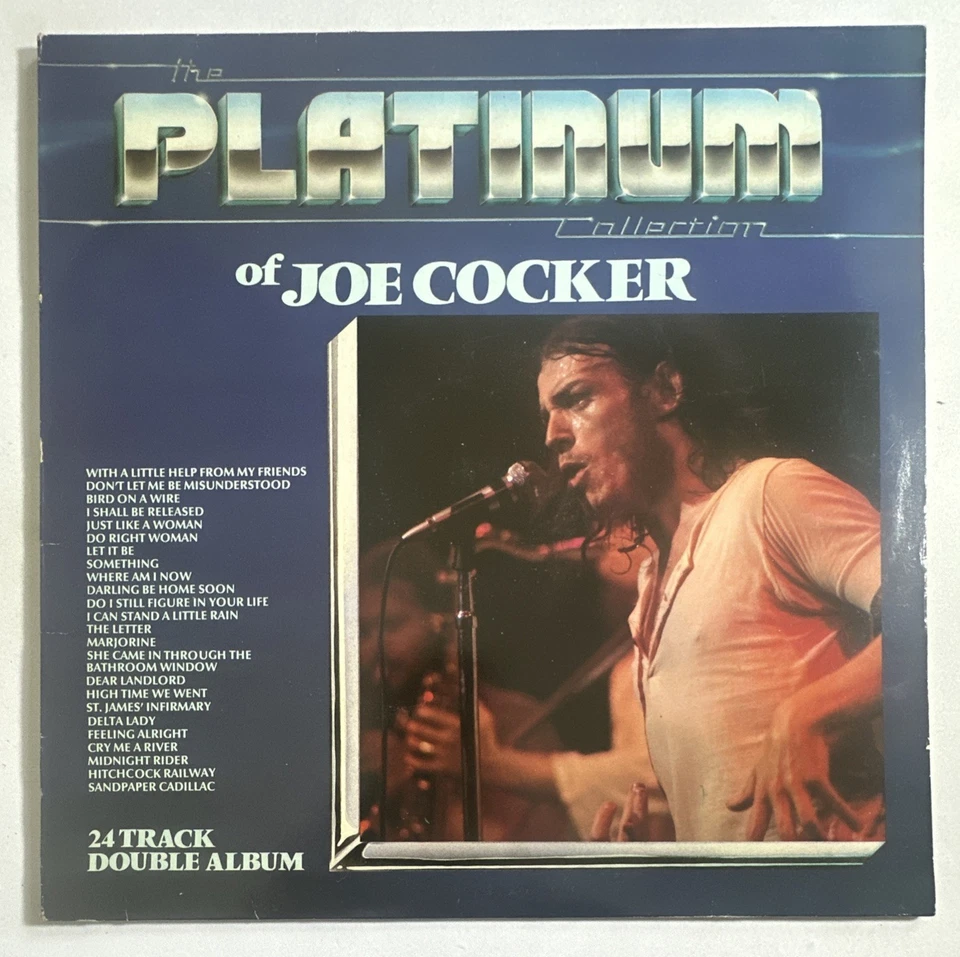 Joe Cocker 24 Track Platinum Collection Best Of Double LP Album Vinyl Is EX/VG+ - Image 2 of 4