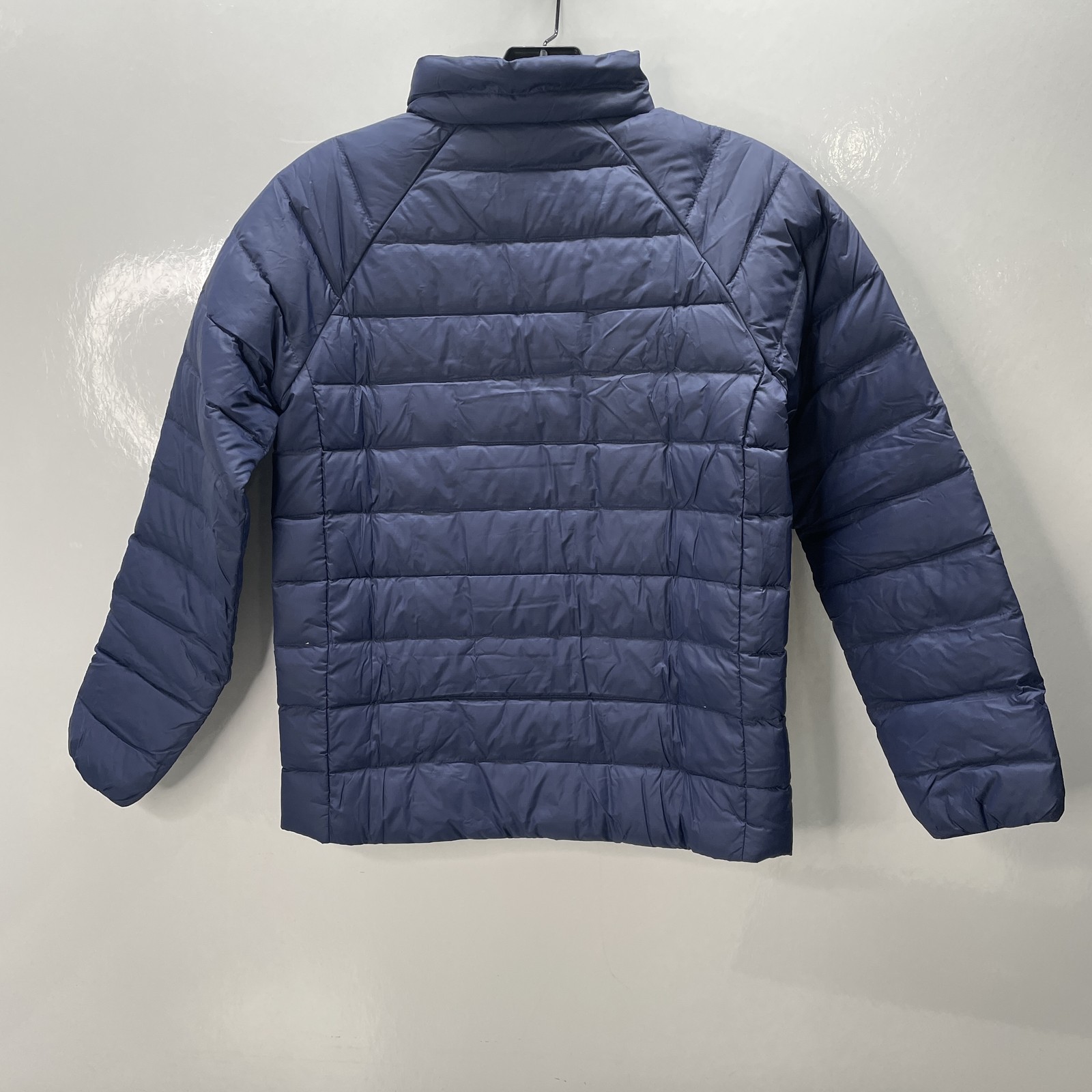 Patagonia Boys Down Sweater Jacket Navy Blue Size L Insulated Long Sleeve Zip Up thumbnail 2