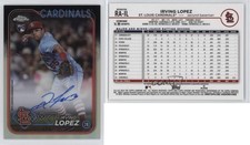 2024 Topps Chrome Update Auto Refractor /499 Irving Lopez #RA-IL Rookie Auto RC
