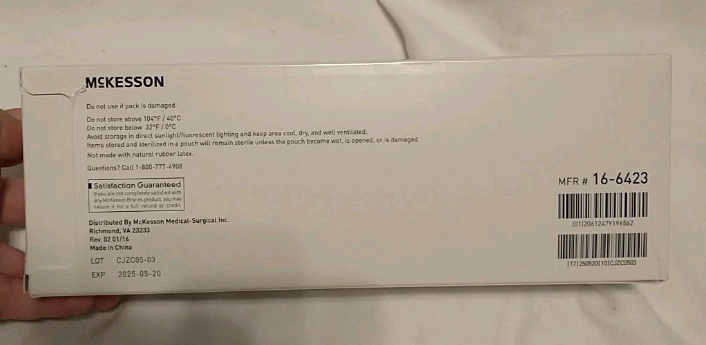 Self-Sealing Sterilization Pouch 3.5" x 9" McKesson Open Box autoclave