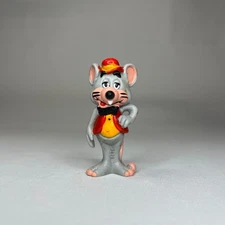 Vintage 1985 Chuck E. Cheese Mouse Showbiz Pizza Time PVC Mini Figure 
