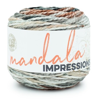 Lion Brand Yarn Mandala Impressions, Bulky Yarn, Nightfall, 1 Pack Nightfall