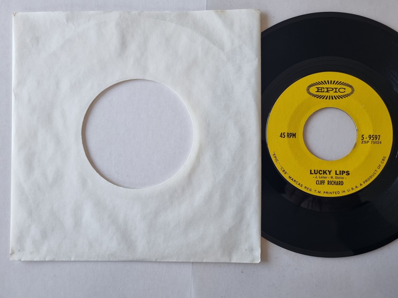 Cliff Richard - Lucky Lips/ The Next Time 7'' Vinyl US