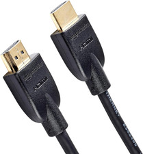 Amazon Basics HDMI Cable, 3Ft, 4K 60Hz, High-Speed HDMI 2.0 Cord, 18Gbps, 2160P,