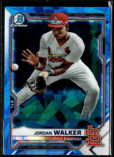 Jordan Walker - 2021 Bowman Chrome Sapphire Card BCP-236 St. Louis Cardinals