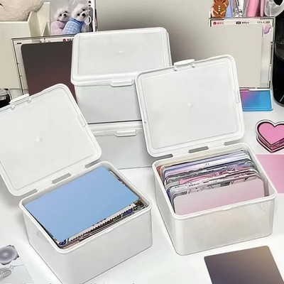 Quadratische Kunststoffbox Aufbewahrungsbox Staubschutz Organizer