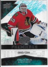 2018-19 Upper Deck Ice COLLIN DELIA Ice Premieres rookie card #56