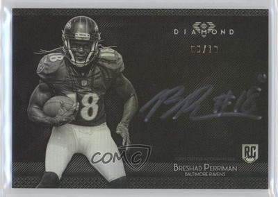 2015 Topps Diamond 8/10 Breshad Perriman #BPE-8 Rookie Auto RC a1c