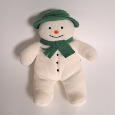 vintage 10" The Snowman Plush EDEN Soft Toy Green Scarf Raymond Briggs Book 90's