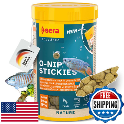 Sera O-Nip Stickies 265 Tabs 8.45 oz | Complete Feed for All Ornamental Fish | A