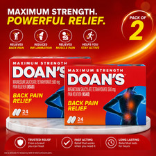 Doans Extra Strength Pain Reliever Caplets 24 Ct Pack Of 2