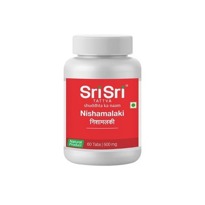 Sri Sri Tattva Nishamalaki 60 Tabs je 500mg 100% pflanzliche Nahrungsergänzung