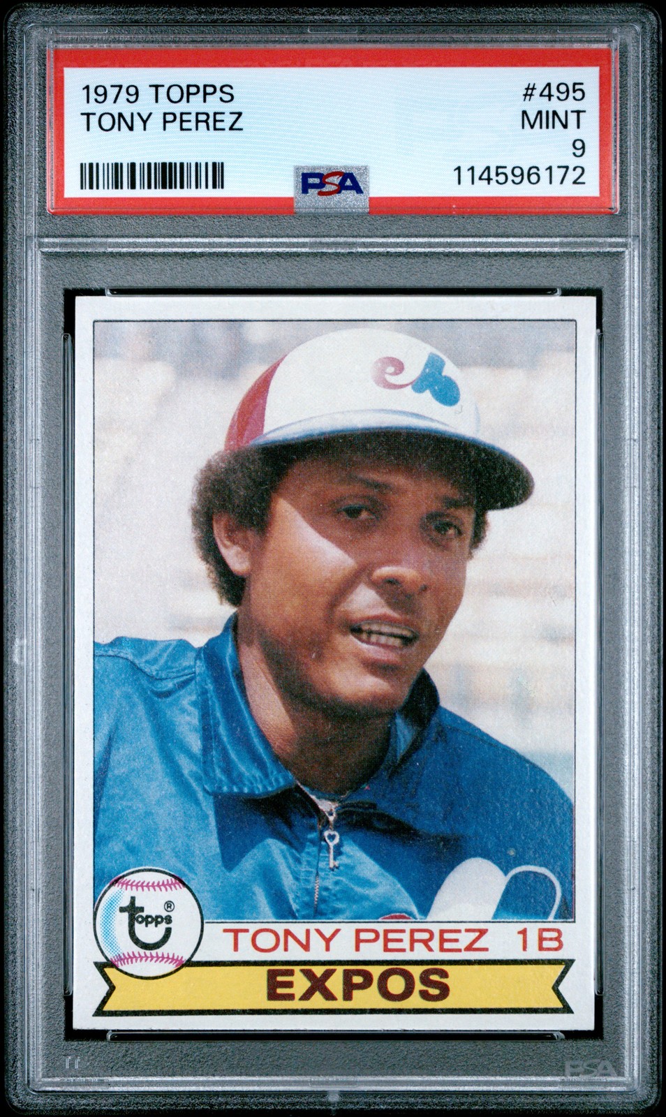 1979 TOPPS #495 TONY PEREZ PSA 9