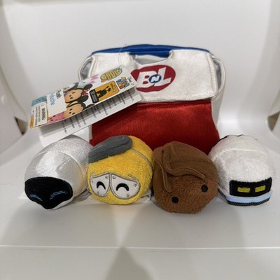 Disney Parks Wall-E BNL Lunch Box 10th Anniversary Tsum Tsum Set of 4 Plush Doll