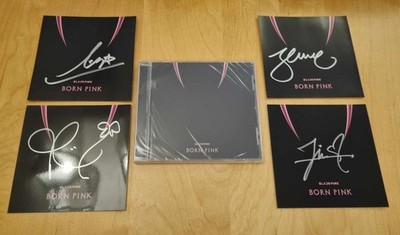 Born Pink by Blackpink + Signed cards by lisa jennie rose jisoo