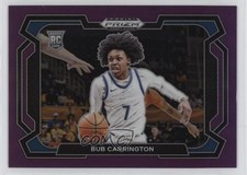 2024-25 Panini Prizm Draft Picks Purple Variations 1/75 Bub Carrington #88 0n64