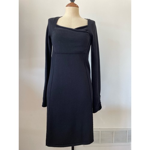 Athleta womens black knit dress size S