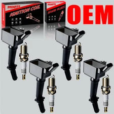 4X Brand OEM Ignition coil & Iridium Spark plug For Chevy Cruze Malibu 1.4L 1.5L