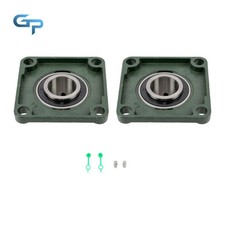 2PCS UCF211-32 Pillow Block Bearing Self-Aligning Solid Base 4-Bolt 2" Bore