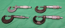 Lot of 4 Used 0-1" Micrometer General, Welch USA, Others Friction Thimble
