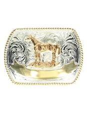 Crumrine Western Belt Buckle Kids Standing Horse Silver Gold C1059209